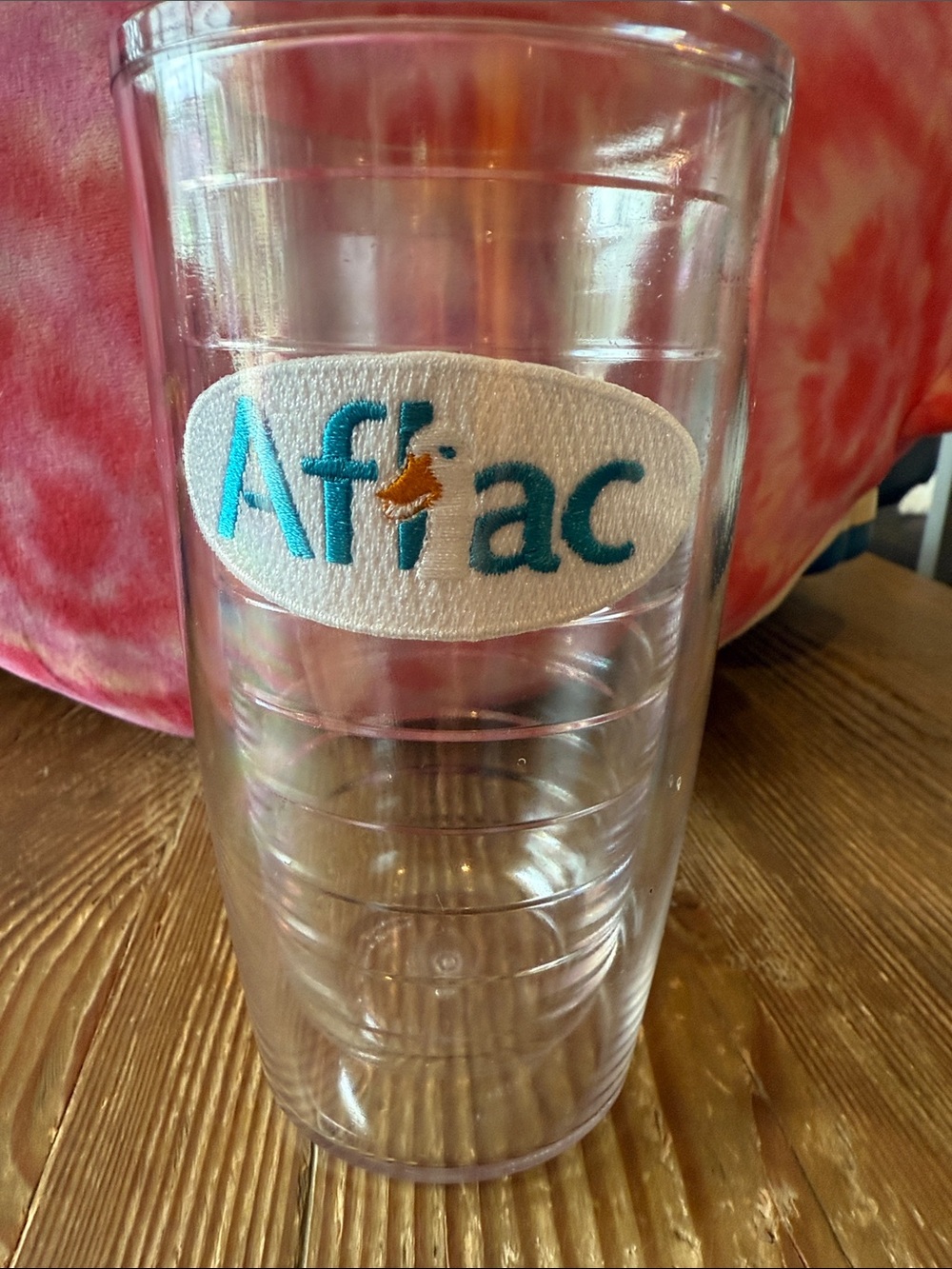 tervis Clear Double-Wall Tumbler with Teal Aflac Logo and Orange Duck